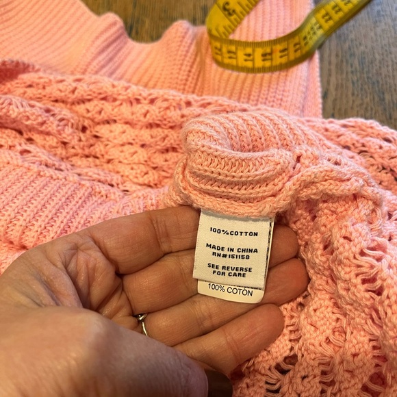 ❣️525 AMERICA – Pink Knit Tank Top (XL) - Picture 4 of 10